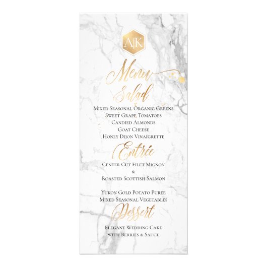 PixDezines マーブル/偽金 ハニカム メニュー (正面)