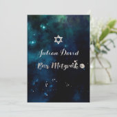 PixDezines ミッドナイトスカイ バー ミツバ ✡ 招待状 (スタンド正面)