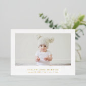 PixDezines ミニマル フォイル 5x7 箔招待状 (立ち正面)