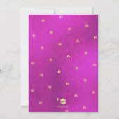 PixDezines ミニマル マゼンタ 証書, スクリプト 招待状 (裏面)