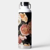 PixDezines ムーディー ボタニカル DIY 背景 ウォーターボトル (正面)