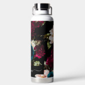 PixDezines ムーディー ボタニカル DIY 背景 ウォーターボトル (背面)