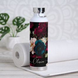 PixDezines ムーディー ボタニカル DIY 背景 ウォーターボトル