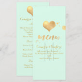 PixDezines メニュー DIY カラー/フェイクゴールド ハート (正面/裏面)