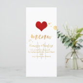 PixDezines メニュー DIY カラー/大きな赤いハート (スタンド正面)