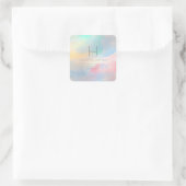 PixDezines モノグラム イリデセント ブラッシュ ウォータカラー スクエアシール (バッグ)