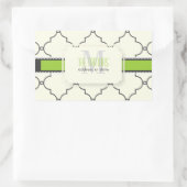 PixDezines モロッカン トレリス/DIY カラー 長方形シール (バッグ)