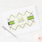 PixDezines モロッカン トレリス/DIY カラー 長方形シール (封筒)