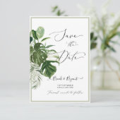 PixDezines モンスター ヴァリエイテッド 熱帯の葉 招待状 (スタンド正面)