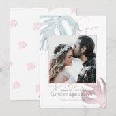 PixDezines モンステラ SAVE THE DATE セーブザデート (正面/裏面)