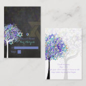 PixDezines(ユダヤ教の)バル・ミツバー座席表/生活の木 プレイスカード (正面/裏面)