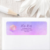 PixDezines（ユダヤ教の）バル・ミツバー水彩瑪瑙パープルラベル ラベル (インサイチュ)