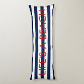 PixDezines ライフ ビーチ ボディ 抱き枕 (裏面 (縦))