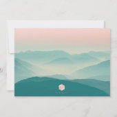 PixDezines ラスティック ミスティ マウンテン レンジ オンブレ ブラッシュ 招待状 (裏面)