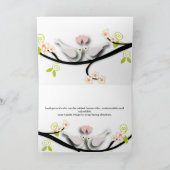 PixDezines ラブ・ダブ/手作り背景色 サンキューカード (内部)