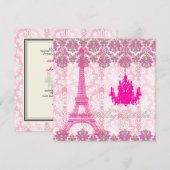 PixDezines ラ・トゥール・エッフェル/パリ 招待状 (正面/裏面)