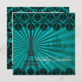 PixDezines ラ・トゥール・エッフェル/パリ 招待状 (正面/裏面)