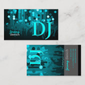 PixDezines レトロDJ + ダンスホール 名刺 (正面/裏面)