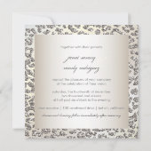 PixDezines レパード柄/偽のグリッター 招待状 (裏面)