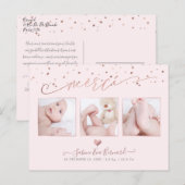 PixDezines ローズゴールドの星 感謝の気持ち ポストカード (正面/裏面)