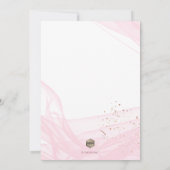 PixDezines ローズゴールド ケルト十字 聖洗 招待状 (裏面)