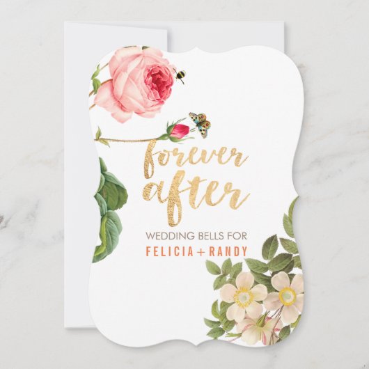 PixDezines ローズ ガーデン 招待状 (正面)