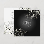 PixDezines ヴァニラ スワール / DIY 背景色 招待状 (正面/裏面)