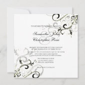 PixDezines ヴァニラ スワール / DIY 背景色 招待状 (裏面)