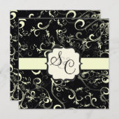 PixDezines ヴァニラ スワール / DIY 背景色 招待状 (正面/裏面)