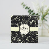 PixDezines ヴァニラ スワール / DIY 背景色 招待状 (スタンド正面)