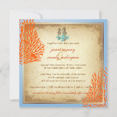 PixDezines ヴィンテージかいすいだか+サンゴ 招待状 (裏面)