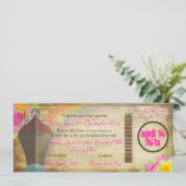 PixDezines ヴィンテージの搭乗券/ラブボート/レインボー 招待状 (スタンド正面)