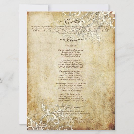 PixDezines ヴィンテージクリームの渦巻き (正面)