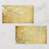 PixDezines ヴィンテージクリーム スワール / 封筒カード エンクロージャーカード (正面/裏面)