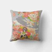 PixDezines ヴィンテージ着物プリント クッション (裏面)