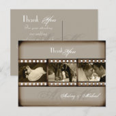 PixDezines ヴィンテージ結婚式写真ありがとうございます ポストカード (正面/裏面)