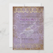 PixDezines ヴィンテージ ダマスク スワール / 2011 年卒業 招待状 (裏面)