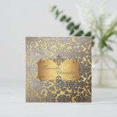 PixDezines ヴィンテージ ダマスク/DIY フォント.., 招待状 (スタンド正面)