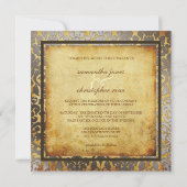 PixDezines ヴィンテージ ダマスク/DIY フォント.., 招待状 (裏面)