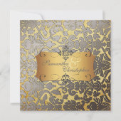 PixDezines ヴィンテージ ダマスク/DIY フォント.., 招待状 (正面)