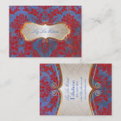 PixDezines ヴィンテージ ナターシャ ダマスク 名刺 (正面/裏面)