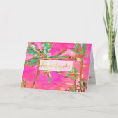 PixDezines ヴィンテージ ハワイ / サンクス サンキューカード (正面)