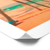 PixDezines ヴィンテージ ハワイ ビーチ ポスター (角)