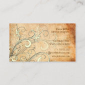 PixDEzines ヴィンテージ バニラ スワール 名刺 (裏面)