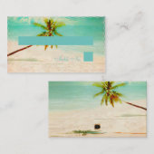 PixDezines ヴィンテージ ビーチ/エスコート/プレース カード (正面/裏面)