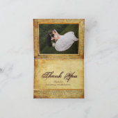 PixDezines ヴィンテージ フィドーラ ダマスク/DIY フォント+カラー！ サンキューカード (内部)