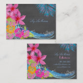 PixDezines ヴィンテージ フラ ウェーブ 名刺 (正面/裏面)