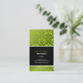 PixDezines ヴィンテージ ロッシ ダマスク/DIY 背景 名刺 (スタンド正面)