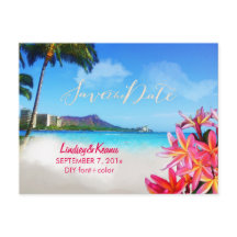 PixDezines ヴィンテージ ワイキキ/ダイヤモンドヘッド/プルメリア