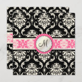 PixDezines ヴェンドーム ダマスク/DIY カラー！ 招待状 (正面/裏面)